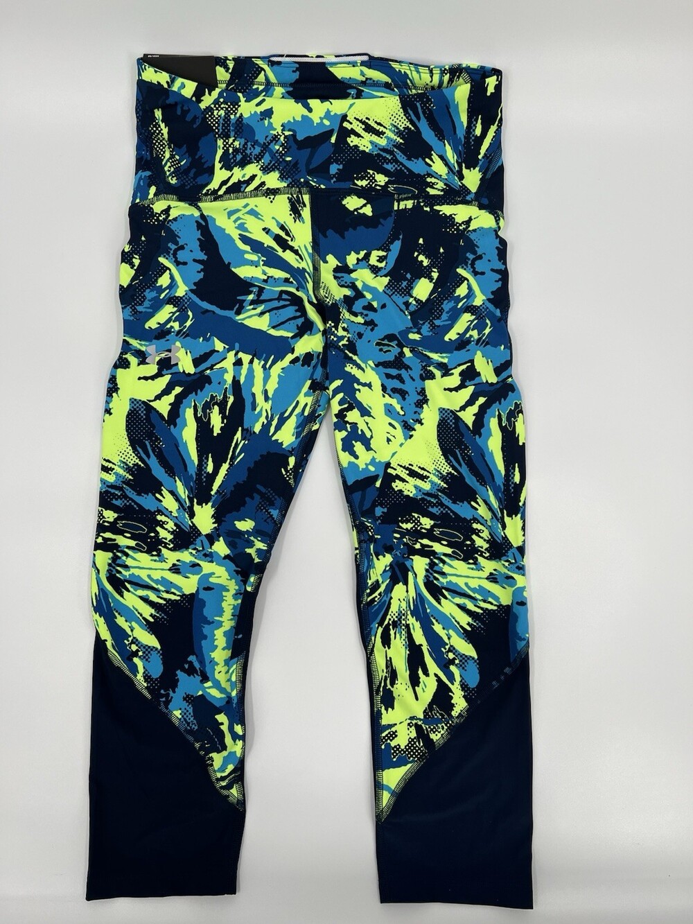 Under Armour Woman’s Fly Fast Compression Pants Navy Green Size Medium
